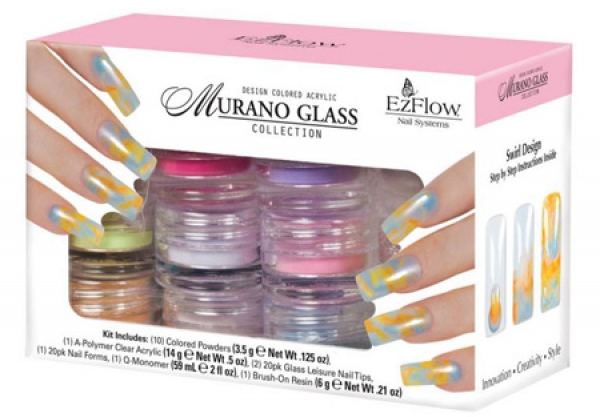 EZ Flow Color Powder Morano Glas, 10 x 3,5 g